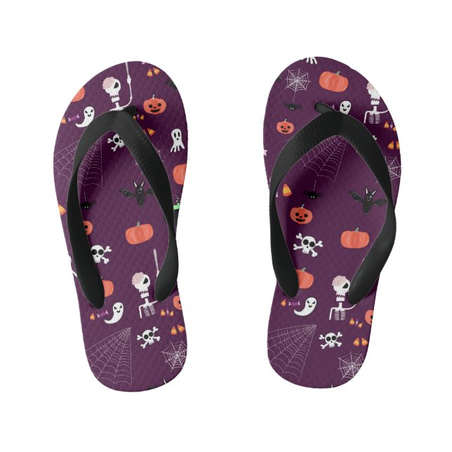 Halloween Kid's Flip Flops (Footbed)