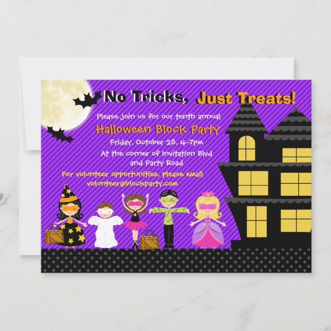 Halloween Kids Halloween Costume Party Invite (Front)