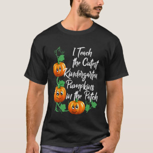 Halloween Kindergarten Teacher Cutest Pumpkins Pat T-Shirt