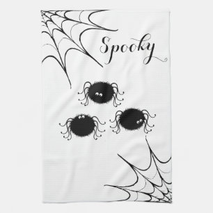 Halloween Kitchen Towel-Dancing Spiders Towel