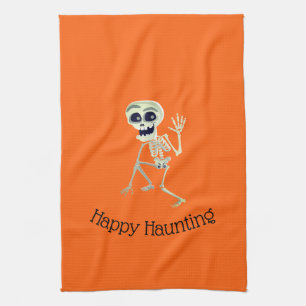 Halloween Kitchen Towel-Skeleton Kitchen Towel