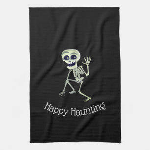 Halloween Kitchen Towel-Skeleton Towel