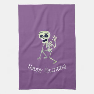 Halloween Kitchen Towel-Skeleton Towel