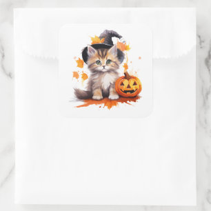 Halloween Kitten Stickers