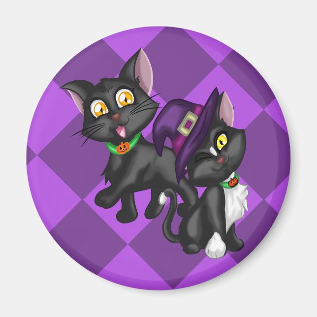Halloween Kittens Magnet (Front)
