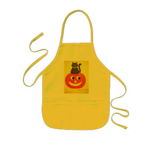 Halloween Kitty Kitty Kids Apron