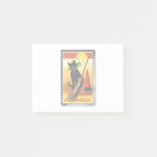 Halloween Kitty Sitting Witches Hat Post-it Notes