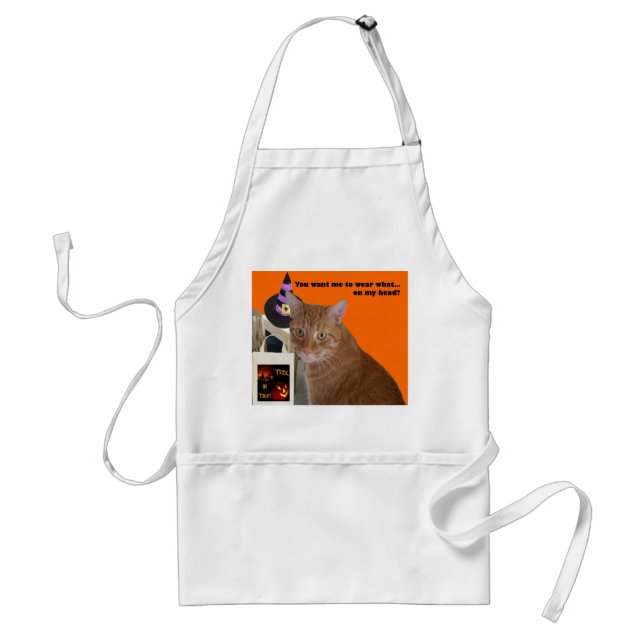 Halloween Kitty Wear What Cat Standard Apron (Front)