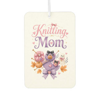 Halloween Knitting Mom - Air Freshener