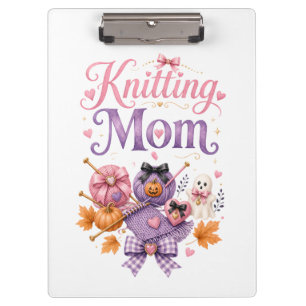 Halloween Knitting Mom -  Clipboard