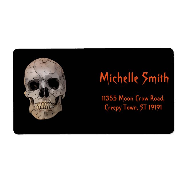 Halloween L Personnalisé Floral Sugar Skull person (Devant)