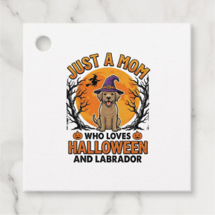 Halloween Labrador Mom Vintage Dog Design_1 Favour Tags