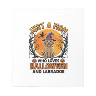 Halloween Labrador Mom Vintage Dog Design_1 Notepad