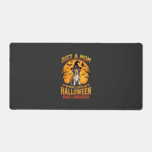 Halloween Labrador Mom Witch Dog Design_1 Desk Mat