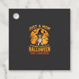 Halloween Labrador Mom Witch Dog Design_1 Favour Tags