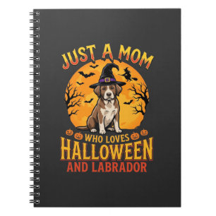 Halloween Labrador Mom Witch Dog Design_1 Notebook