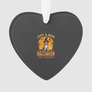 Halloween Labrador Mom Witch Dog Design_1 Ornament