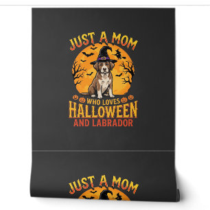 Halloween Labrador Mom Witch Dog Design_1 Wallpaper