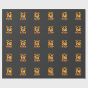 Halloween Labrador Mom Witch Dog Design_1 Wrapping Paper