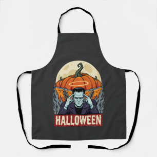 Halloween Labrador Retriever Witch Dog Vintage Vec Apron