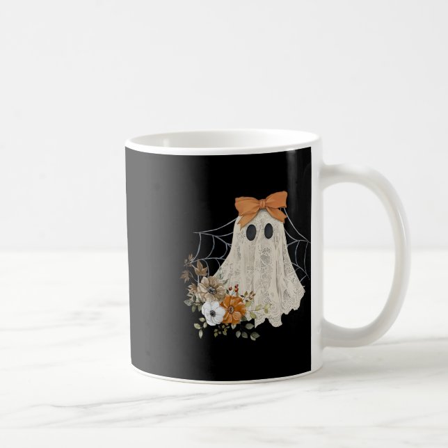 Halloween Lace Ghost  Coffee Mug (Right)
