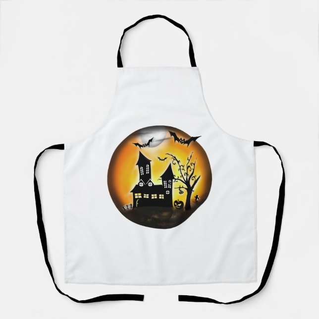 Halloween landscape apron (Front)