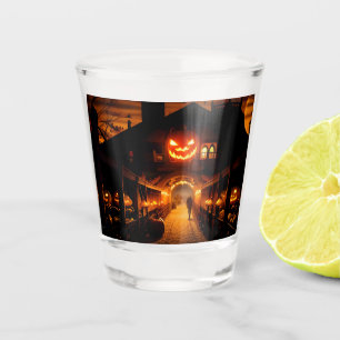 Halloween Landscape Five Shot Glass