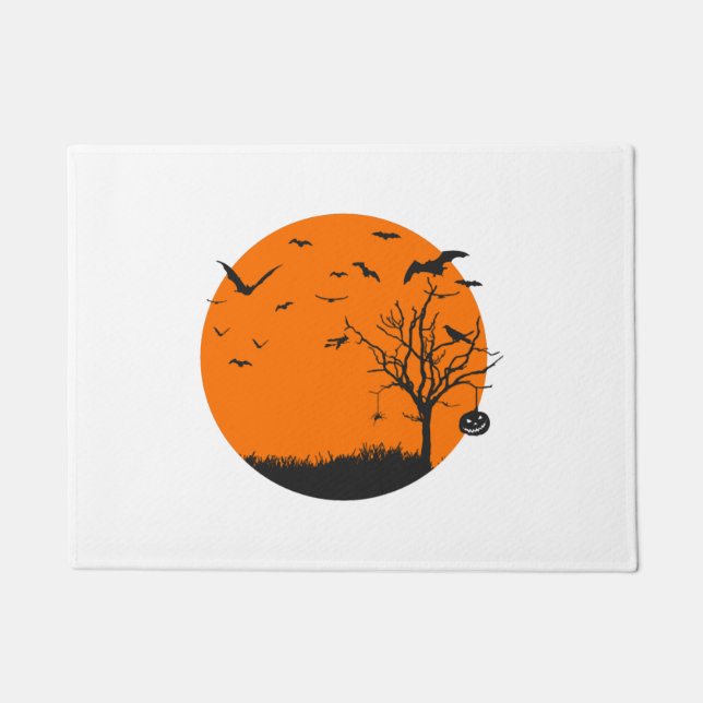 Halloween Landscape Halloween Design Doormat (Front)