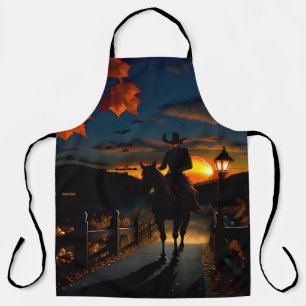 Halloween Landscape Seven Apron