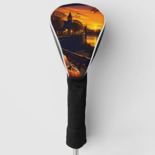 Halloween Landscape Two Golf Head Cover