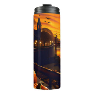 Halloween Landscape Two Thermal Tumbler