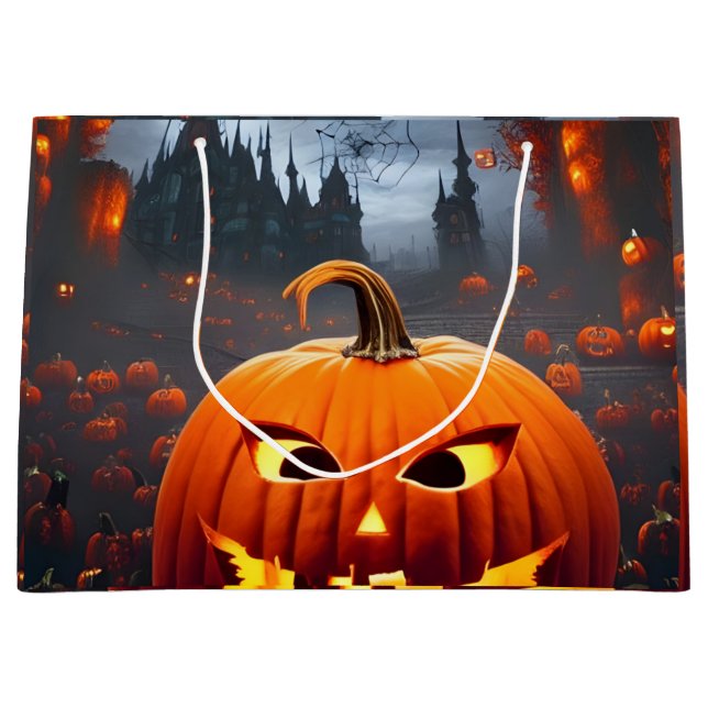 Halloween Large Gift Bag (Front)