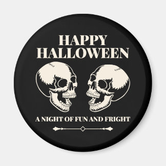 Halloween Laughing Skulls Fun and Fright Magnet