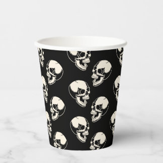 Halloween Laughing Skulls Fun and Fright Paper Cups