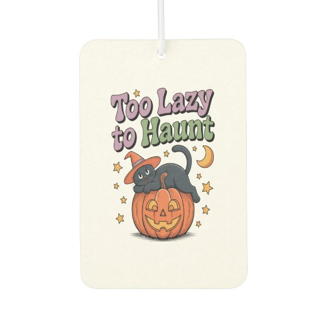 Halloween Lazy Ghost Air Freshener (Front)
