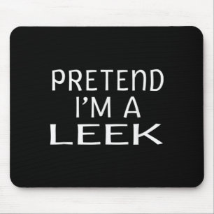Halloween Leek Costume Men Women Leek Mouse Pad