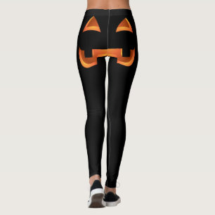Halloween Leggings Funny Pumpkin Stretchy Pants
