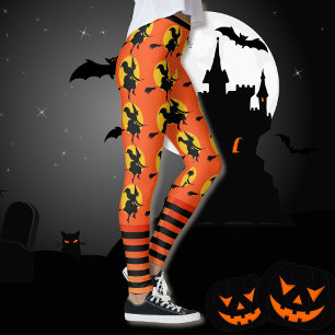 Halloween Leggings sorcières femmes Pantalons de