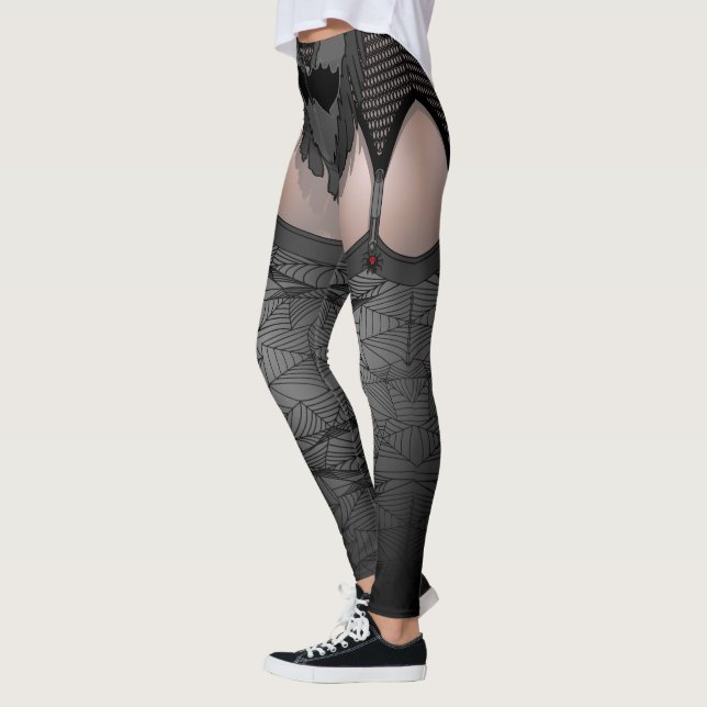 Halloween Leggings Vampire costume Stretchy Pants (Gauche)