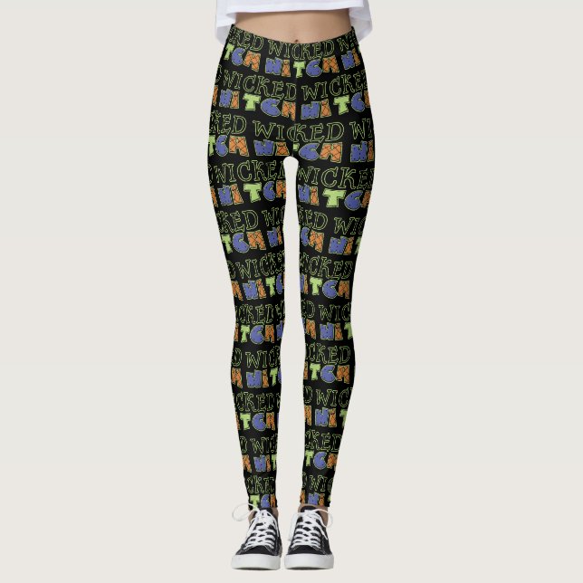 Halloween Leggings Wicked Witch (Devant)