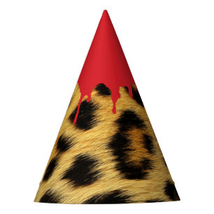Halloween Leopard Fur - Gory Dripping Blood Bite Party Hat