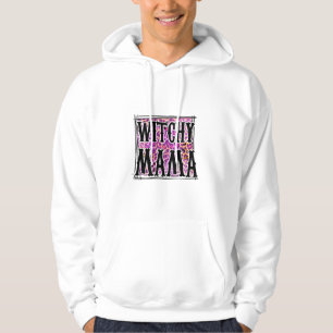 Halloween Leopard Witchy Mama Birthday Hoodie