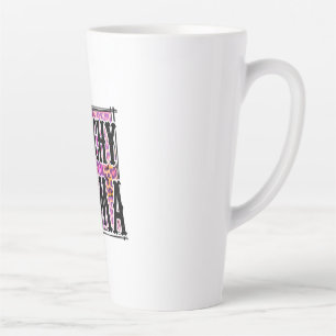 Halloween Leopard Witchy Mama Birthday Latte Mug