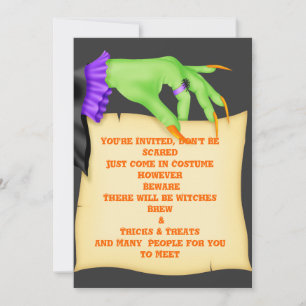 HALLOWEEN LES INVITATIONS DE LA FÊTE D'AFFIRMATION