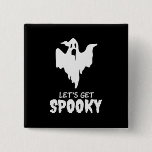 Halloween Let Get Spooky Birthday 2 Inch Square Button