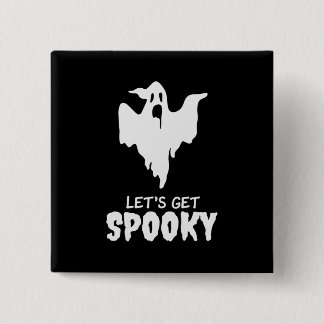 Halloween Let Get Spooky Birthday 2 Inch Square Button