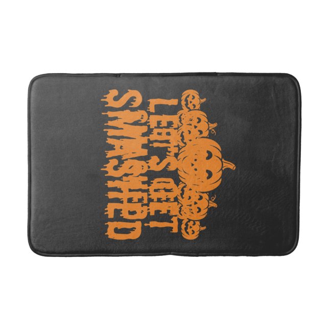 Halloween Lets Get Smashed Pumpkin Bath Mat (Front)