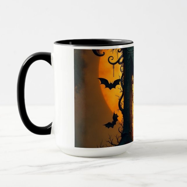 Halloween Letter N Single Tear Mug (Left)