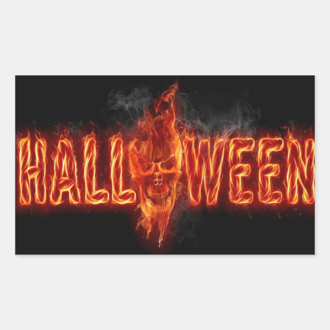 Halloween Lettering Sticker (Front)