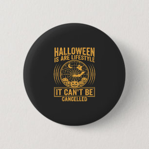 Halloween Lifestyle Bat Spider Web Design_1 2 Inch Round Button